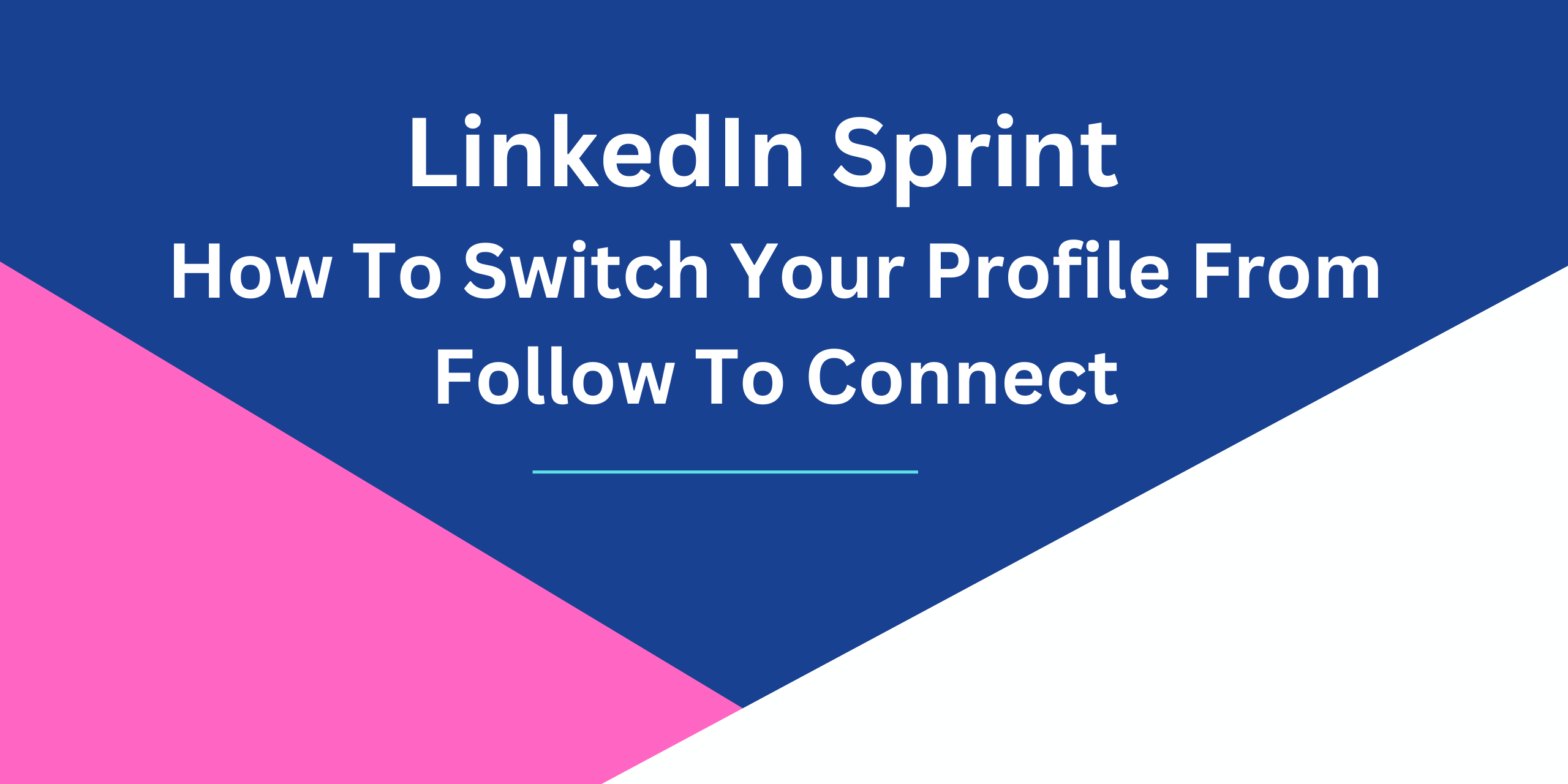How To Switch Your Profile From Follow To Connect